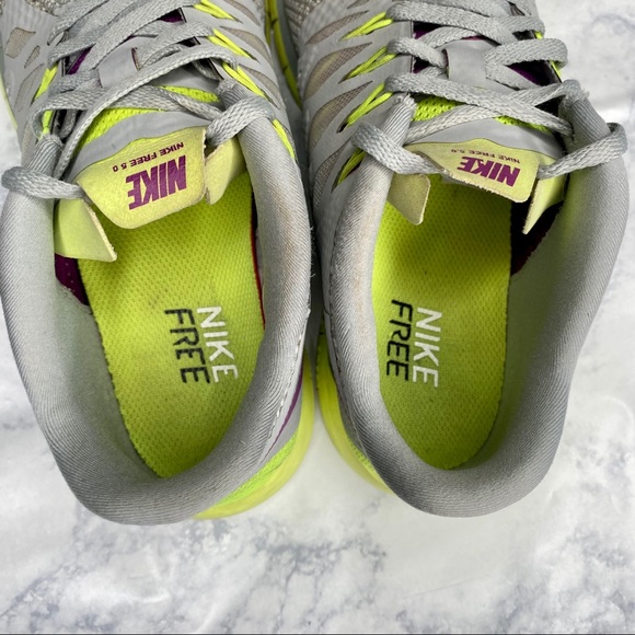 Nike Free RN 5.0 Gray w/ Neon running shoe - Picture 9 of 9